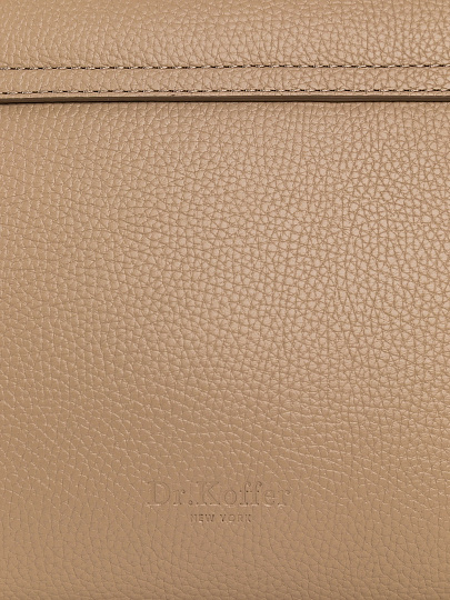 Женская сумка Dr. Koffer из натуральной кожи бежевая