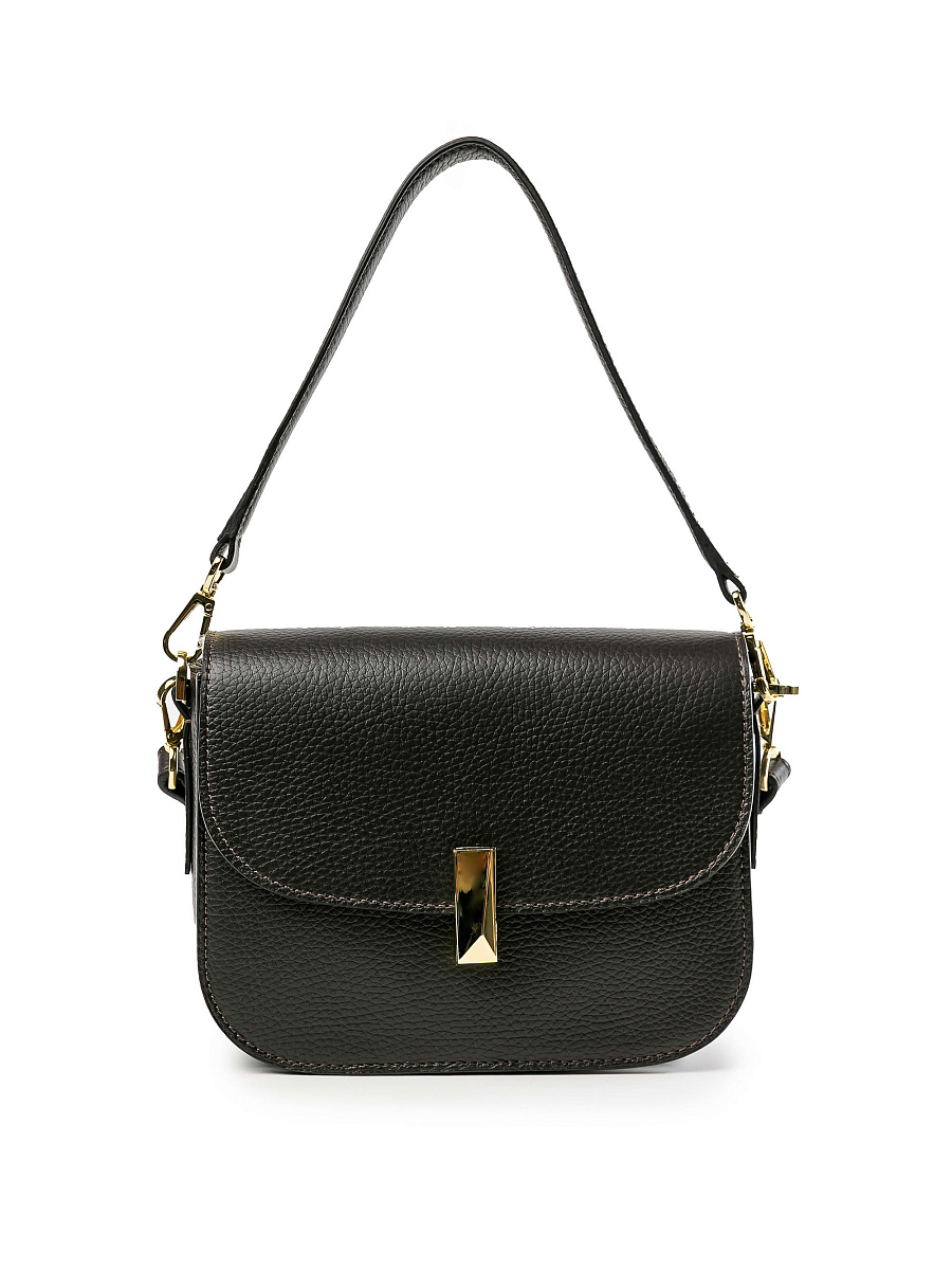 Женская сумка Dr.Koffer из натуральной кожи темно-коричневая