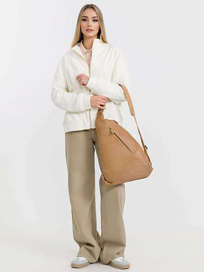 Рюкзак Dr.Koffer из натуральной кожи бежевый