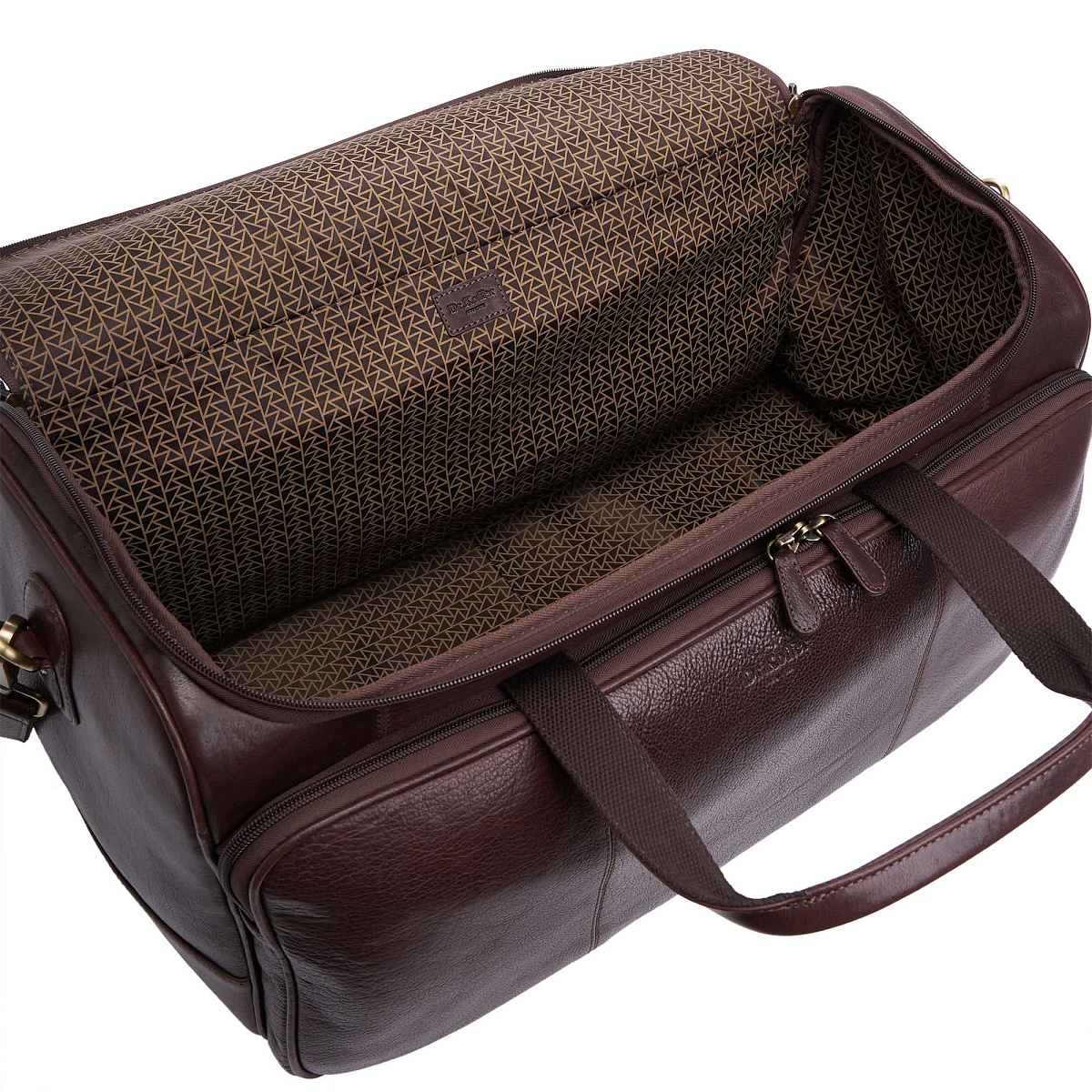 Сумка дорожная Dr.Koffer из натуральной кожи коричневая