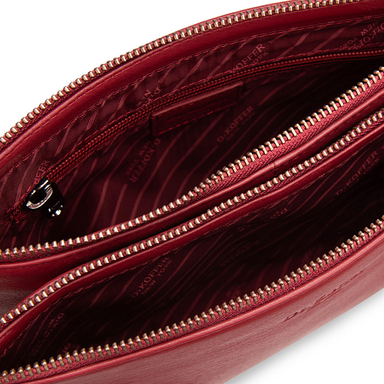 Женская сумка Dr. Koffer из натуральной кожи бордовая