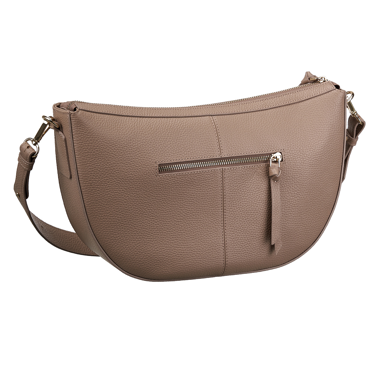 Женская сумка  Dr. Koffer из натуральной кожи бежевая