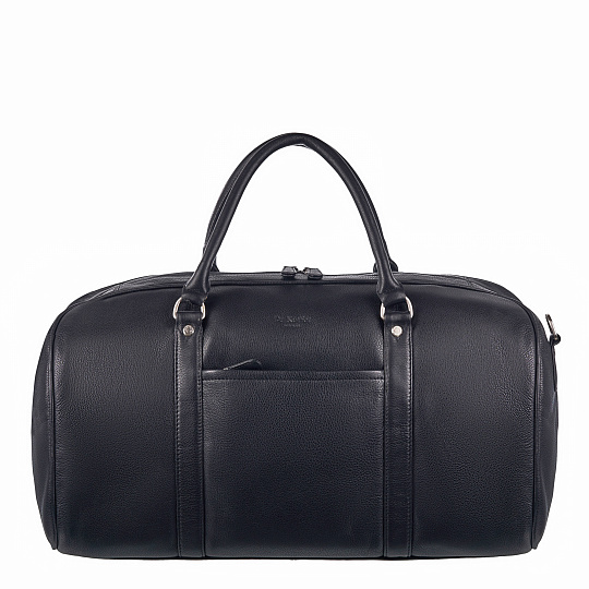 Сумка дорожная Dr.Koffer из натуральной кожи черная