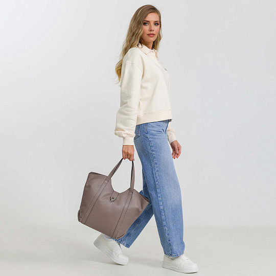 Женская сумка Dr. Koffer из натуральной кожи розовая