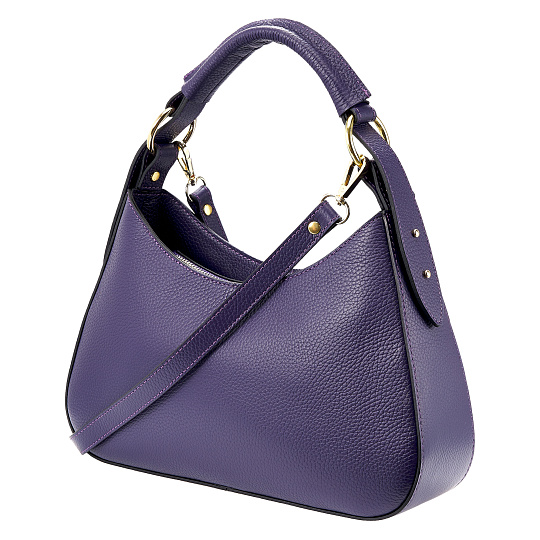 Женская сумка Dr. Koffer из натуральной кожи фиолетовая