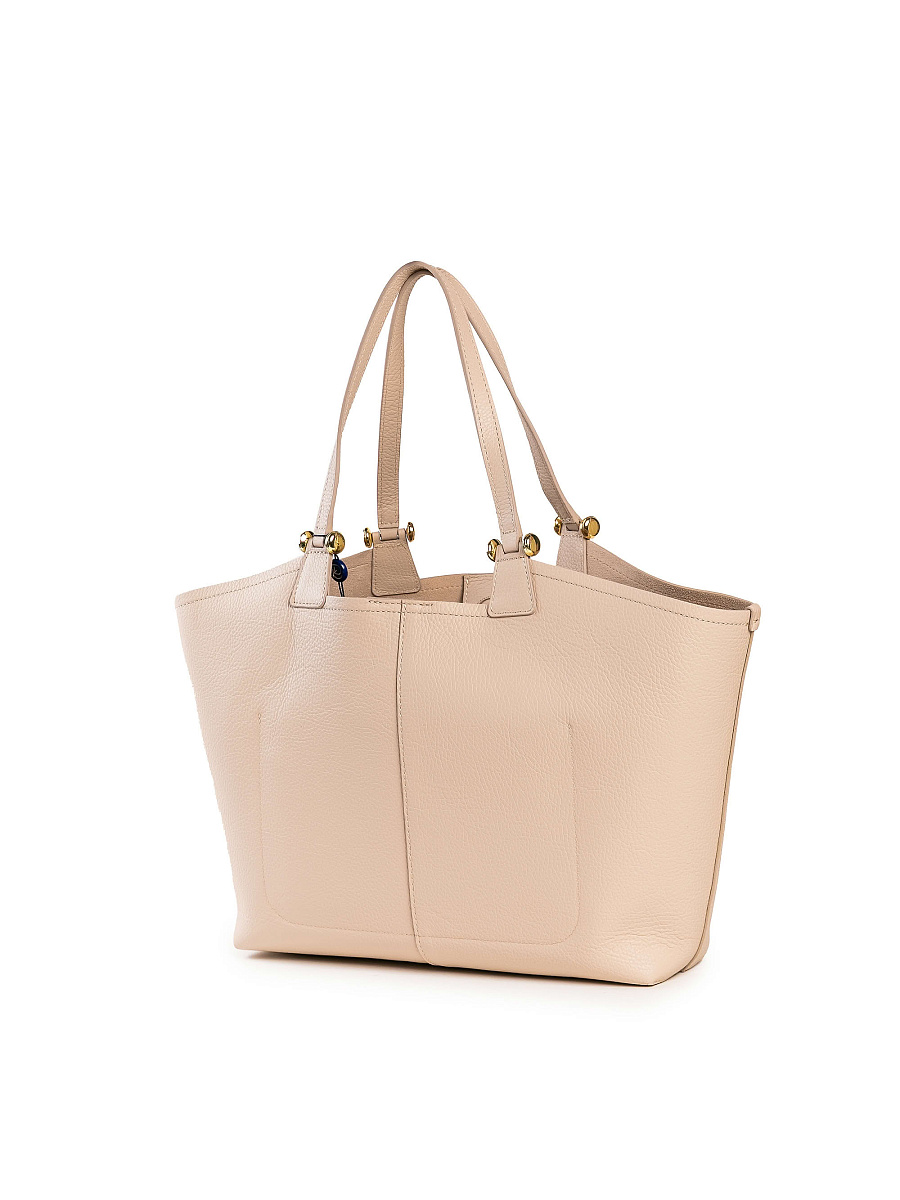 Женская сумка Dr. Koffer из натуральной кожи бежевая