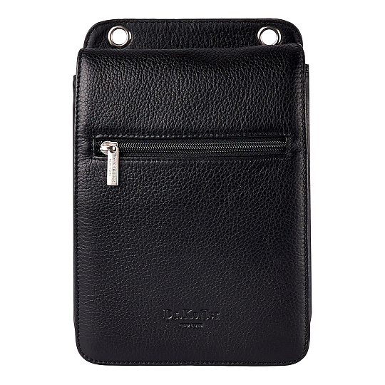 Сумка через плечо Dr.Koffer из натуральной кожи черная