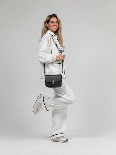 Женская сумка Dr.Koffer из натуральной кожи темно-коричневая