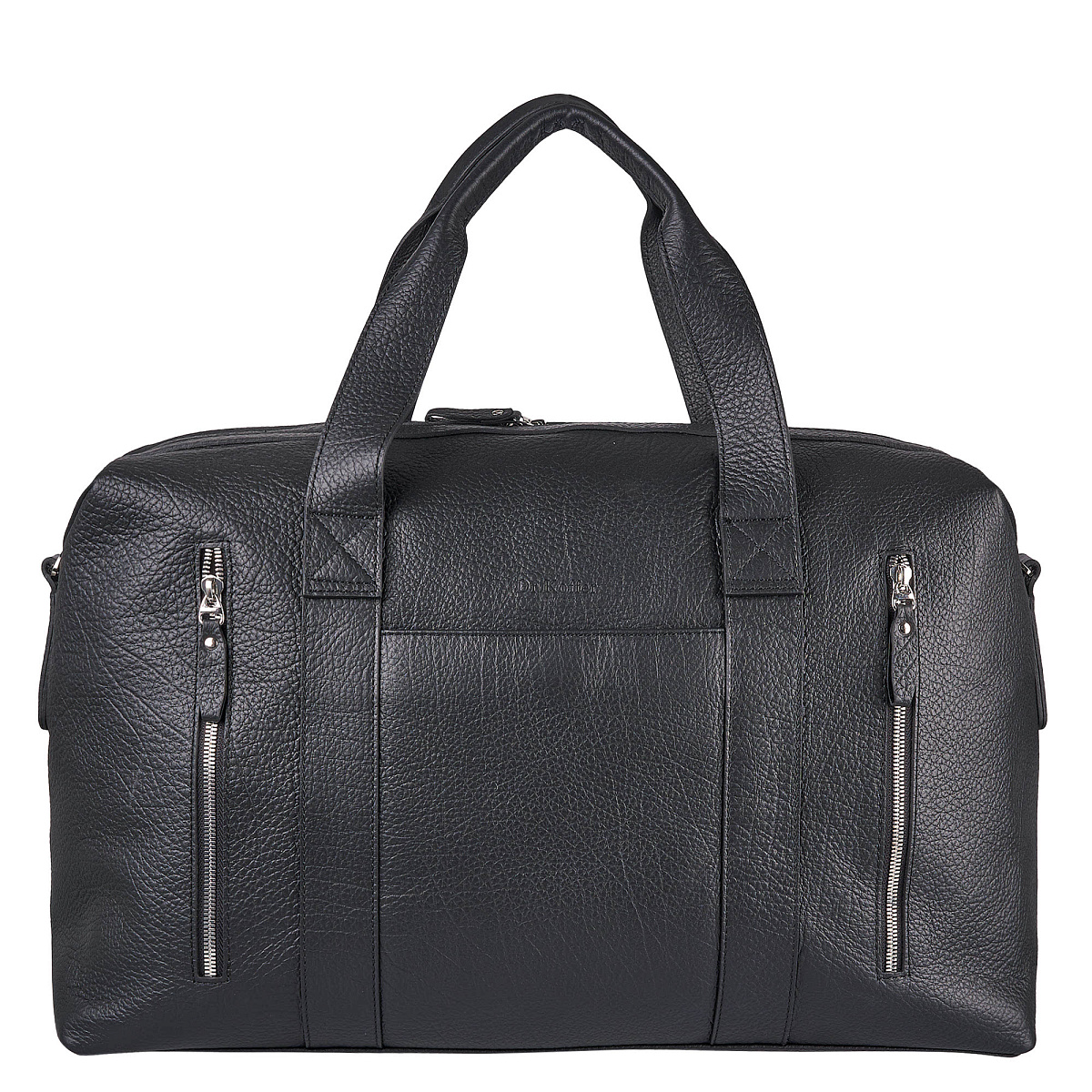 Сумка дорожная Dr.Koffer из натуральной кожи черная