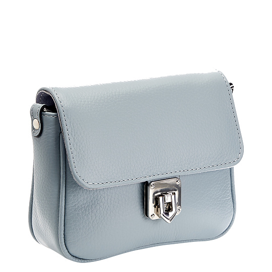 Женская сумка Dr. Koffer из натуральной кожи голубая