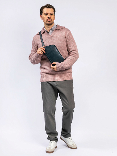 Рюкзак Dr. Koffer из натуральной кожи синий