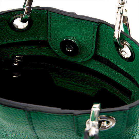 Женская сумка Dr. Koffer из натуральной кожи зеленая