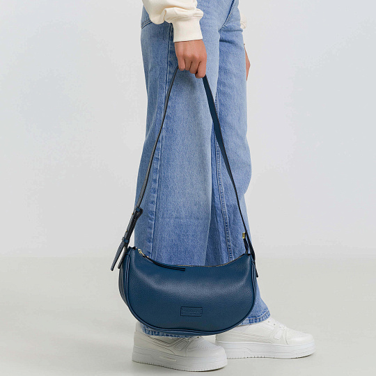 Женская сумка Dr. Koffer из натуральной кожи синяя