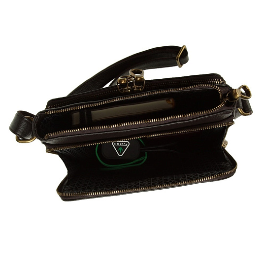 Сумка через плечо Dr.Koffer из натуральной кожи коричневая