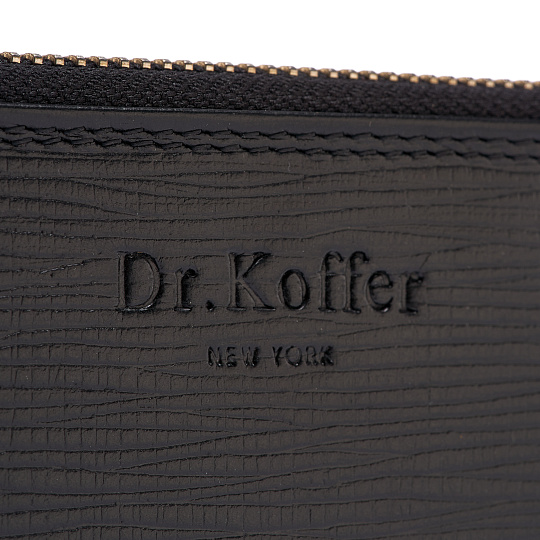 Портмоне Dr.Koffer из натуральной кожи черное