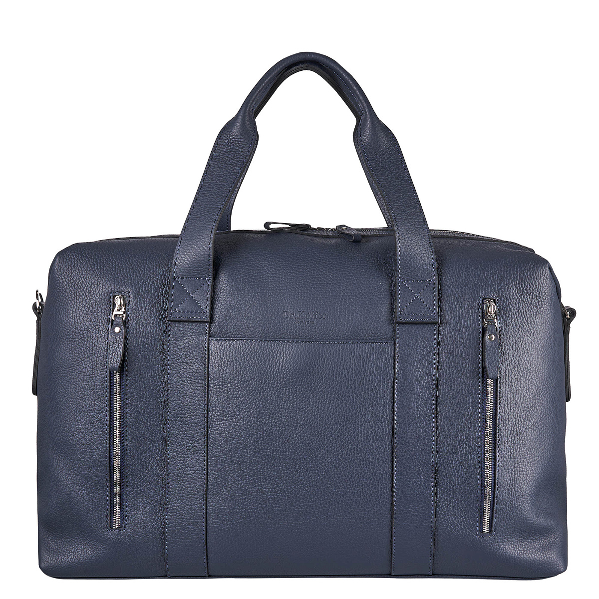 Сумка дорожная Dr.Koffer  из натуральной кожи синяя