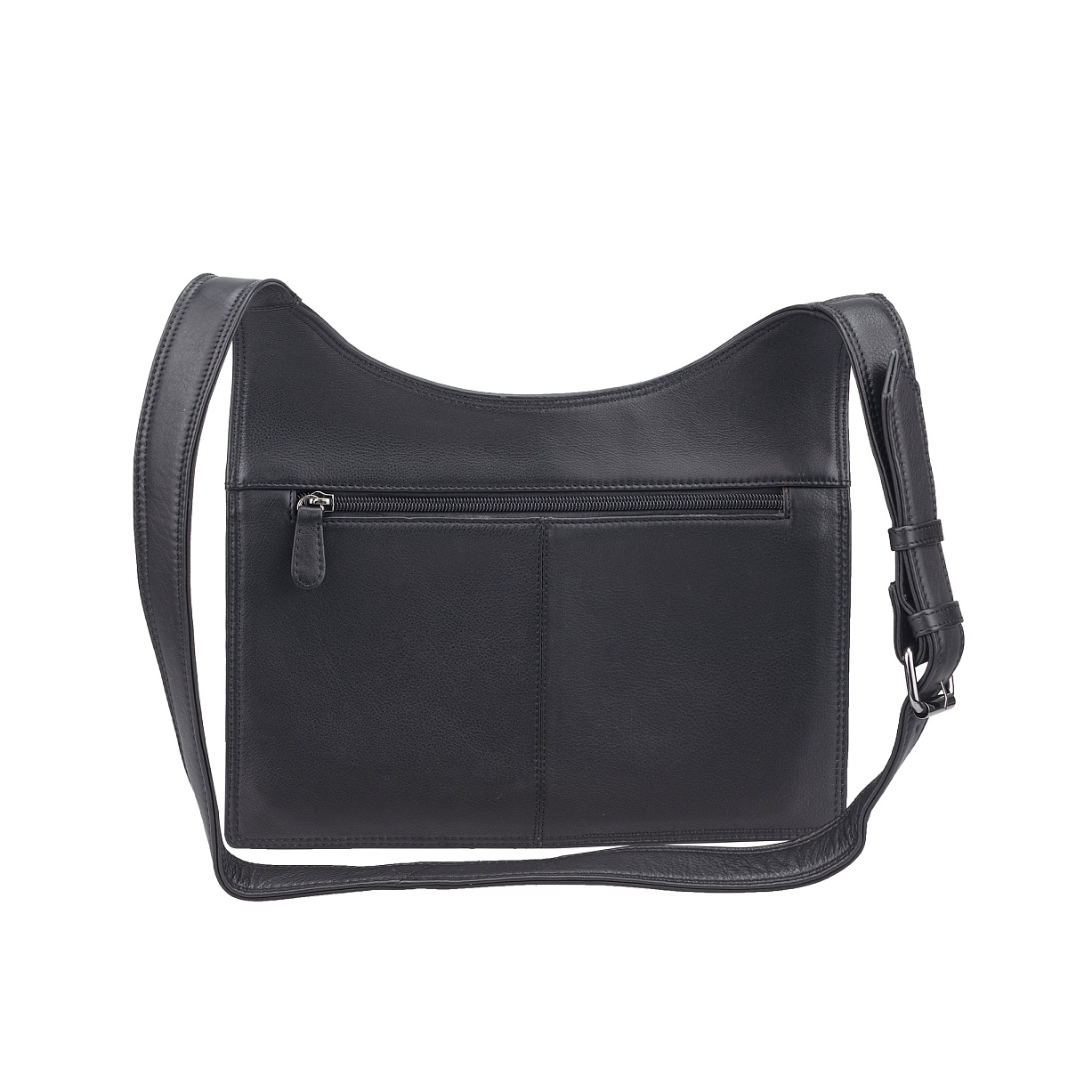 Сумка через плечо Dr.Koffer из натуральной кожи черная