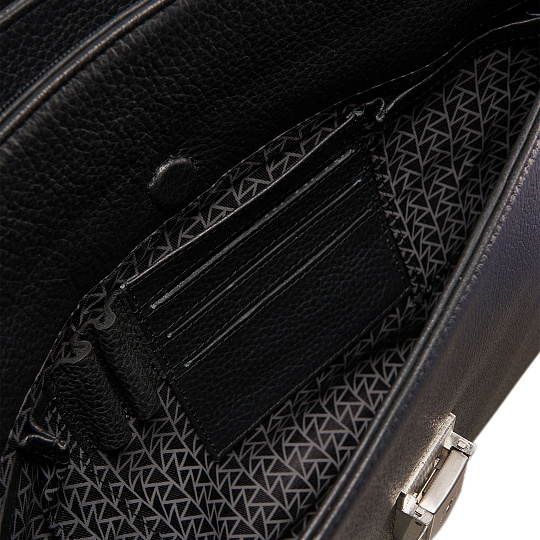 Портфель Dr.Koffer из натуральной кожи черный