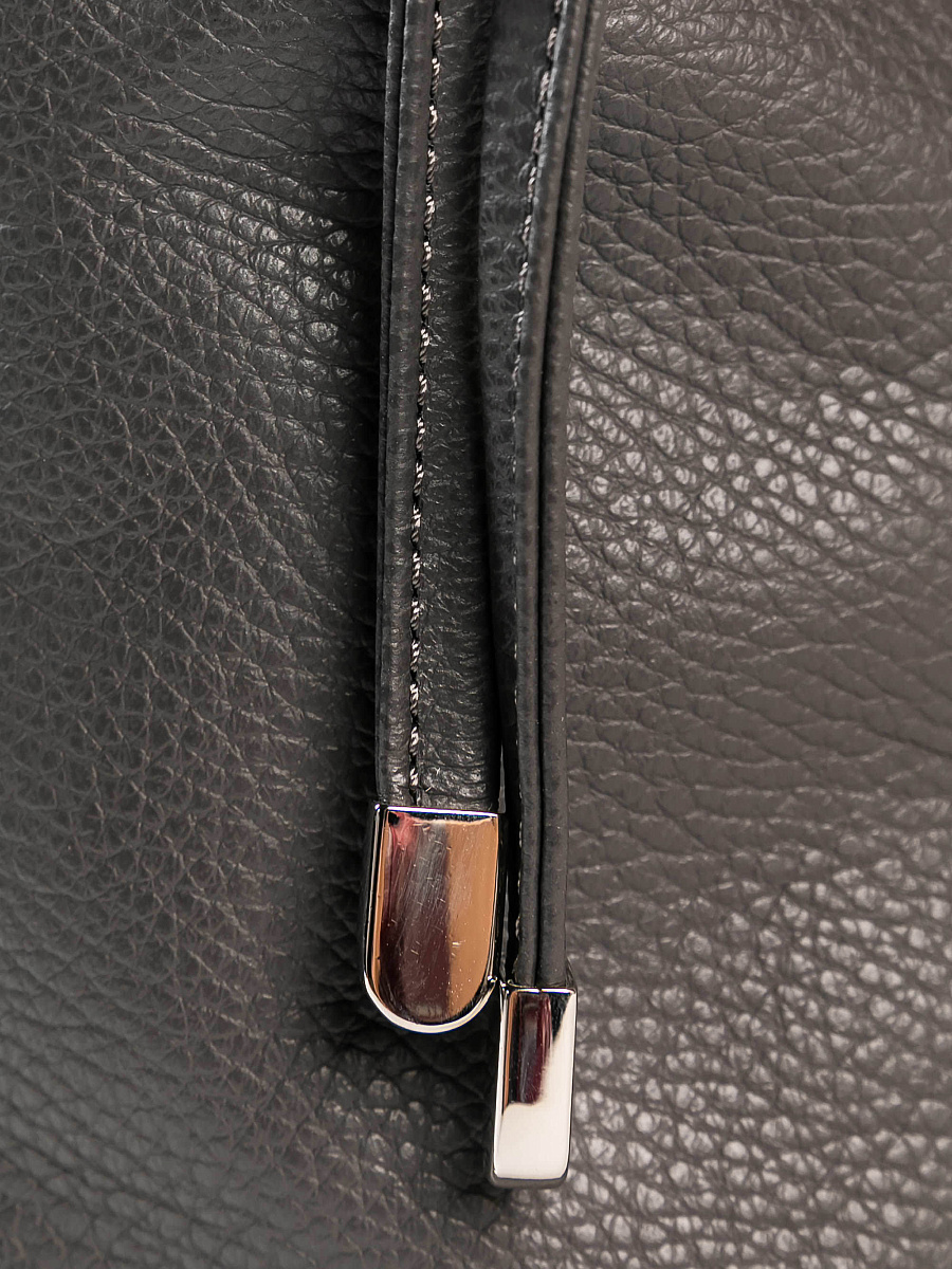 Женская сумка Dr. Koffer из натуральной кожи серая