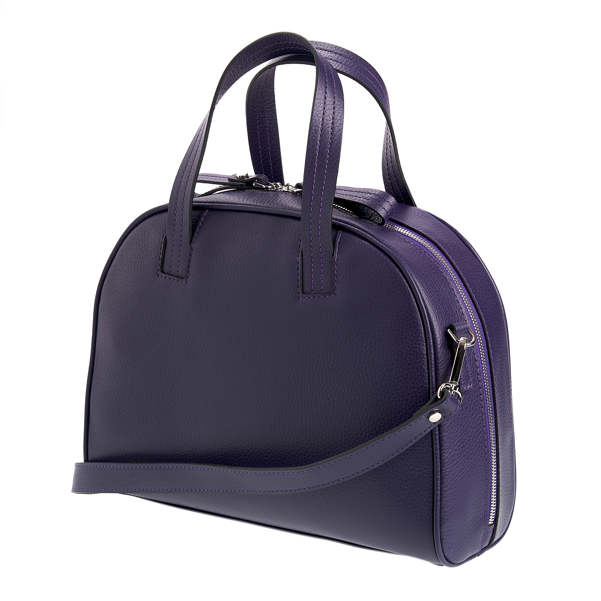 Женская сумка Dr. Koffer из натуральной кожи фиолетовая