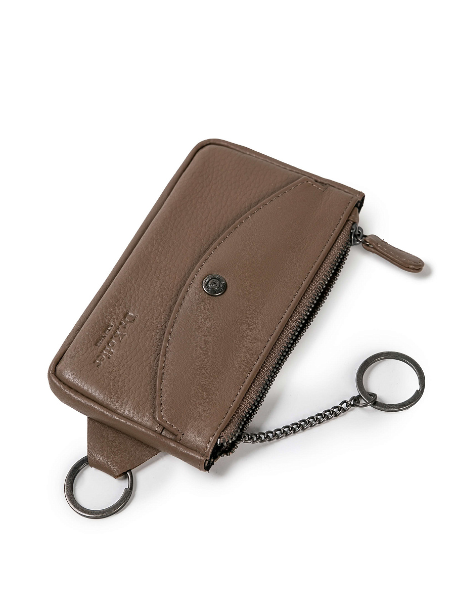 Портмоне Dr.Koffer из натуральной кожи бежевое