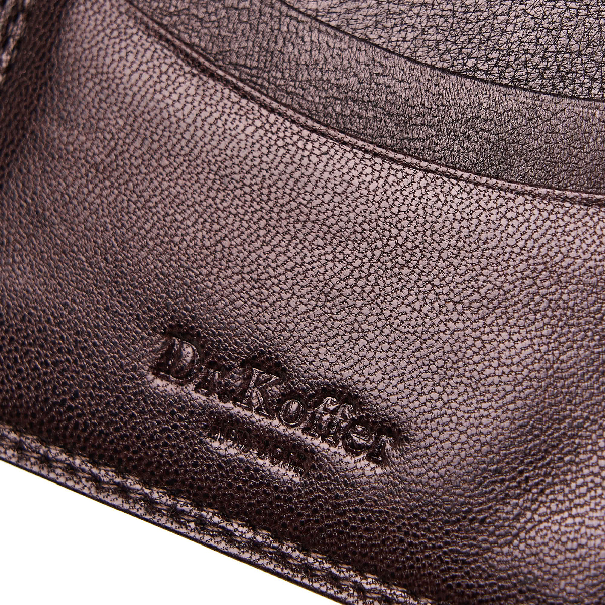 Кредитница Dr.Koffer из натуральной кожи коричневая