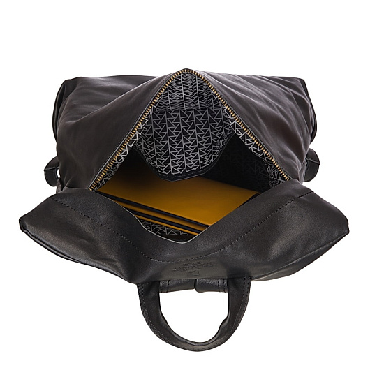 Рюкзак Dr.Koffer из натуральной кожи черный