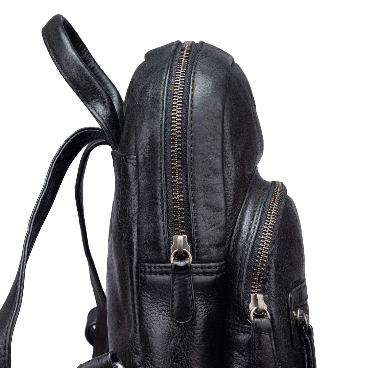 Рюкзак Dr.Koffer из натуральной кожи черный