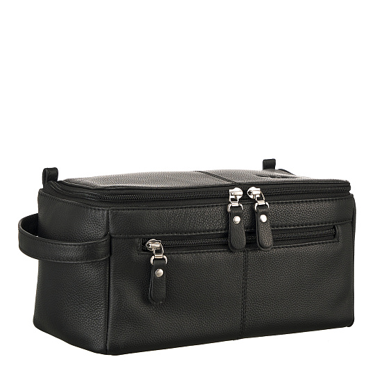 Несессер Dr. Koffer из натуральной кожи черный
