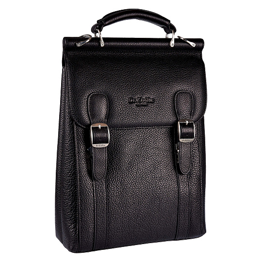 Сумка планшет Dr.Koffer из натуральной кожи черный
