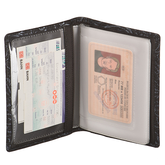 Обложка для паспорта/автодок из натуральной кожи Dr. Koffer