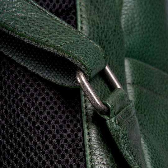 Рюкзак Dr.Koffer из натуральной кожи зеленый