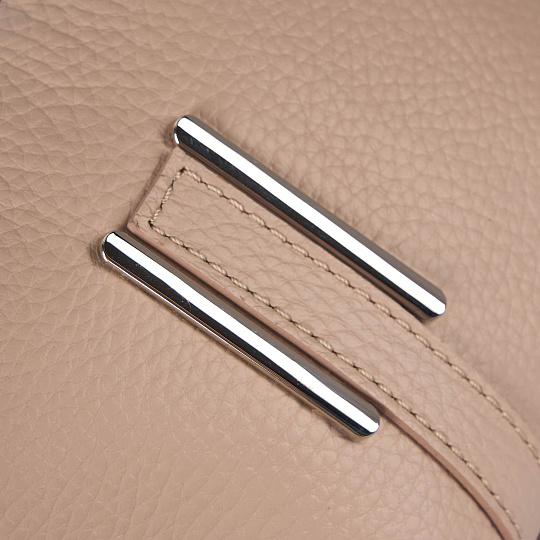 Женская сумка Dr. Koffer из натуральной кожи бежевая