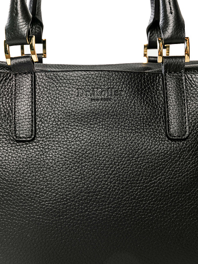 Женская сумка Dr. Koffer из натуральной кожи черная
