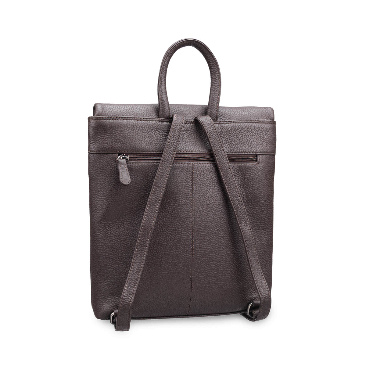 Рюкзак Dr.Koffer из натуральной кожи темно-коричневый