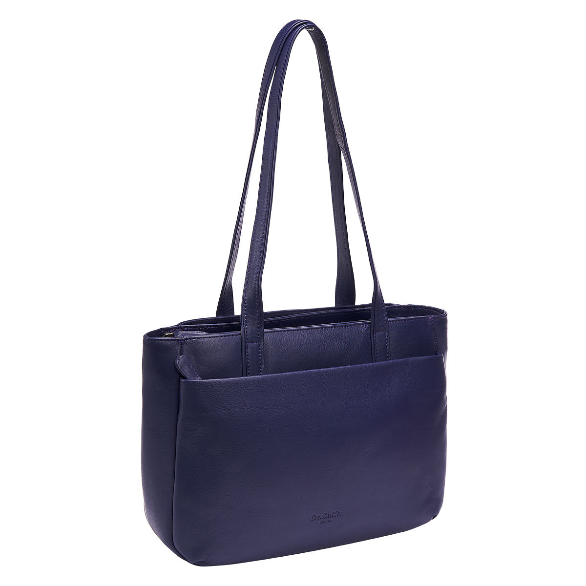 Женская сумка Dr.Koffer из натуральной кожи синяя