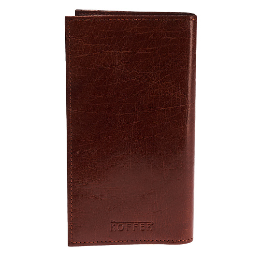 Портмоне Dr.Koffer из натуральной кожи светло-коричневое