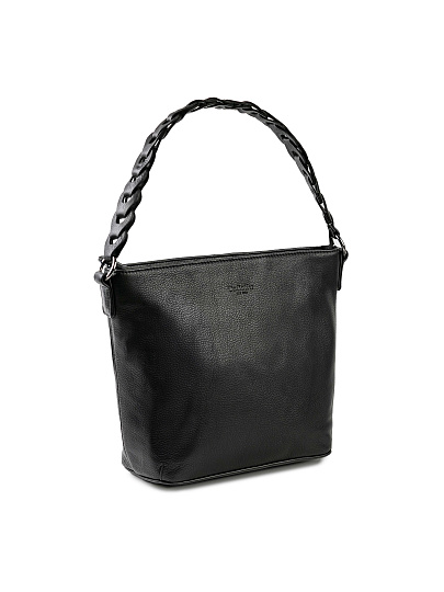 Женская сумка Dr.Koffer из натуральной кожи чёрная