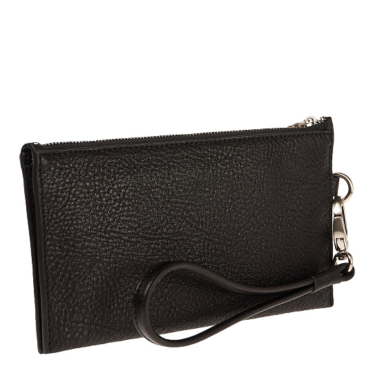 Сумка барсетка из натуральной кожи Dr. Koffer черная