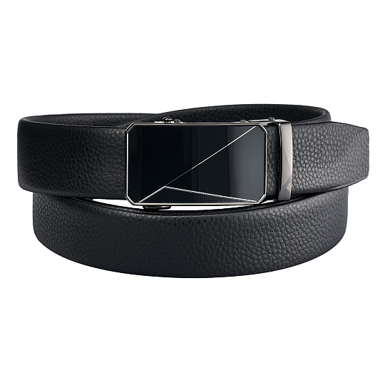 Ремень Dr. Koffer из натуральной кожи черный