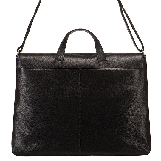 Сумка через плечо Dr.Koffer из натуральной кожи черная