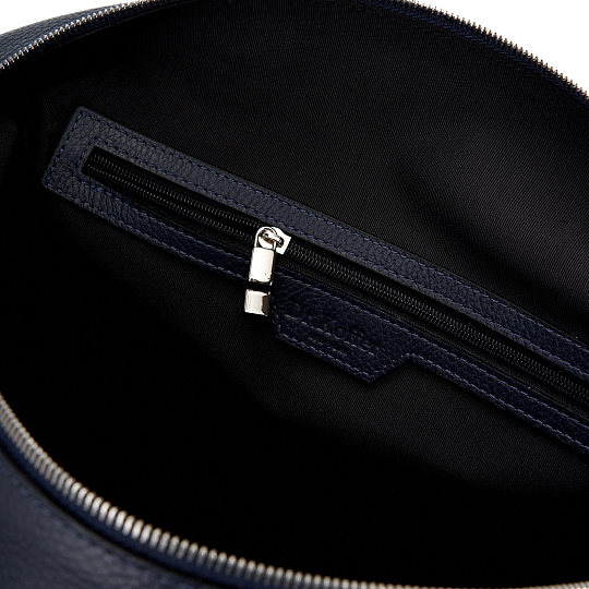 Сумка дорожная Dr.Koffer из натуральной кожи синяя