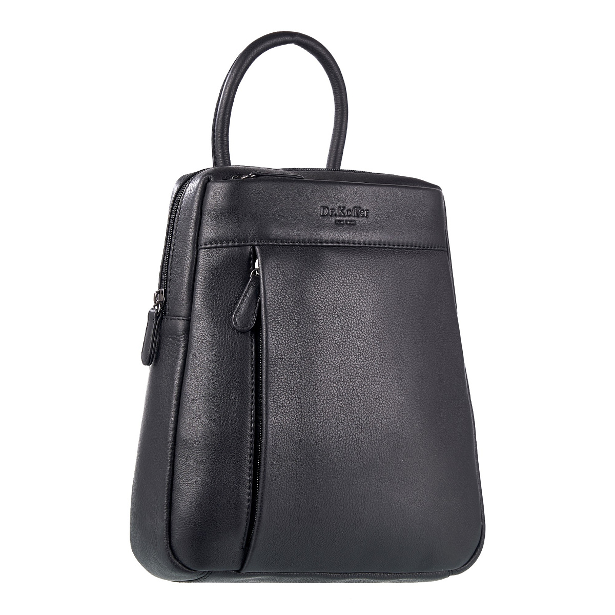 Рюкзак Dr.Koffer из натуральной кожи черный