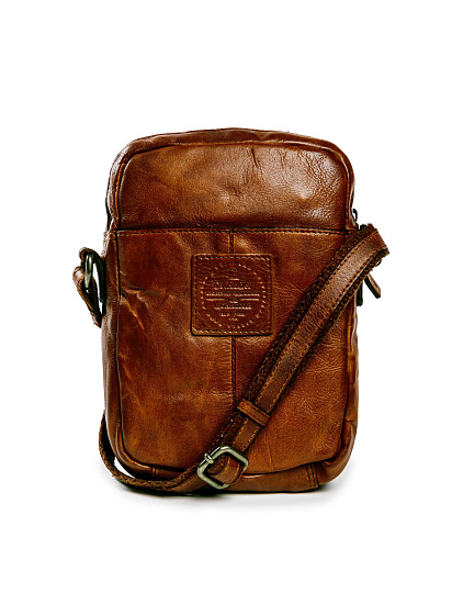 Сумка через плечо Dr.Koffer из натуральной кожи коричневая