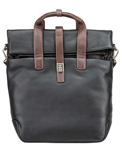 Рюкзак Dr. Koffer из натуральной кожи черный