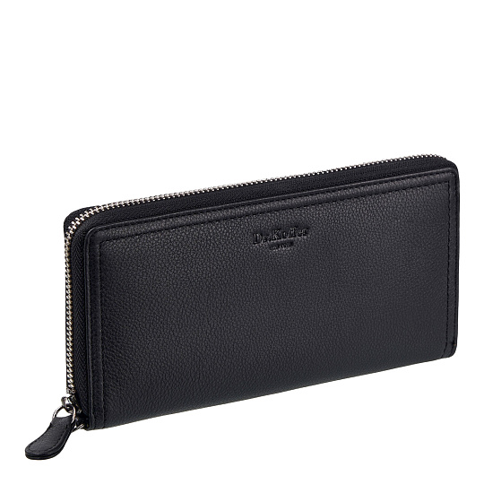 Портмоне Dr.Koffer из натуральной кожи черное