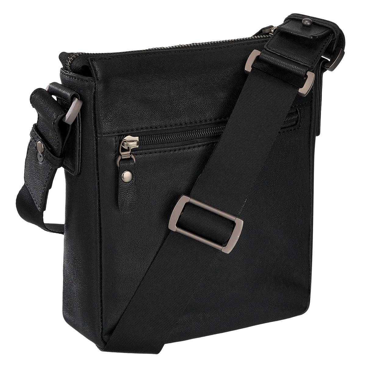 Сумка через плечо Dr.Koffer из натуральной кожи черная