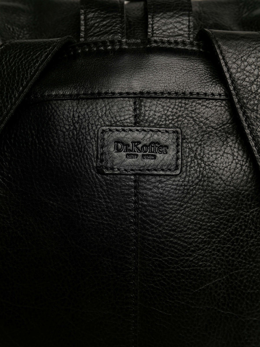 Рюкзак Dr.Koffer из натуральной кожи черный