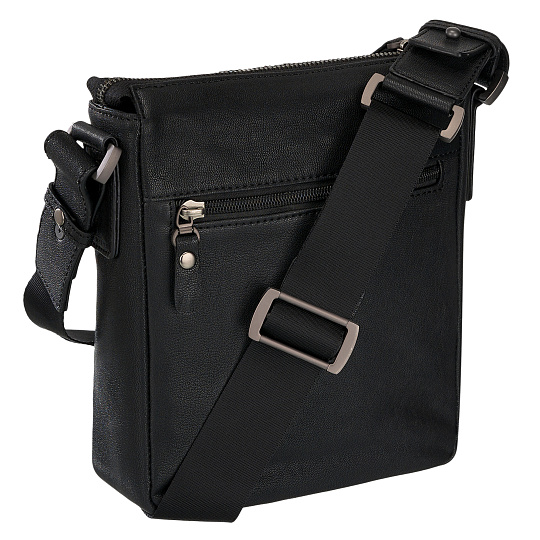 Сумка через плечо Dr.Koffer из натуральной кожи черная