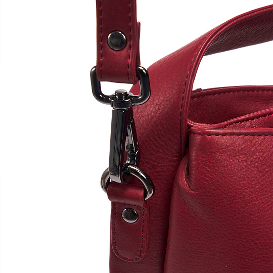 Женская сумка Dr. Koffer из натуральной кожи бордовая